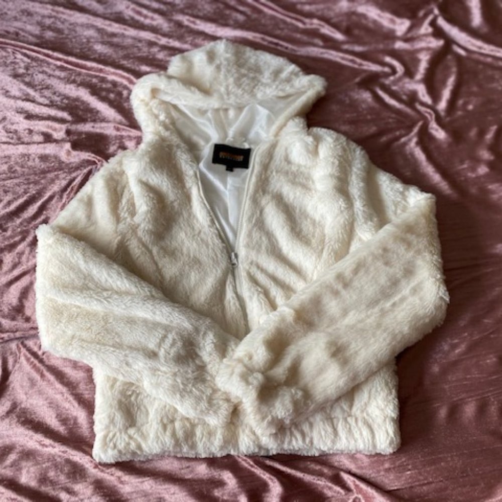 Cream Furry Jacket